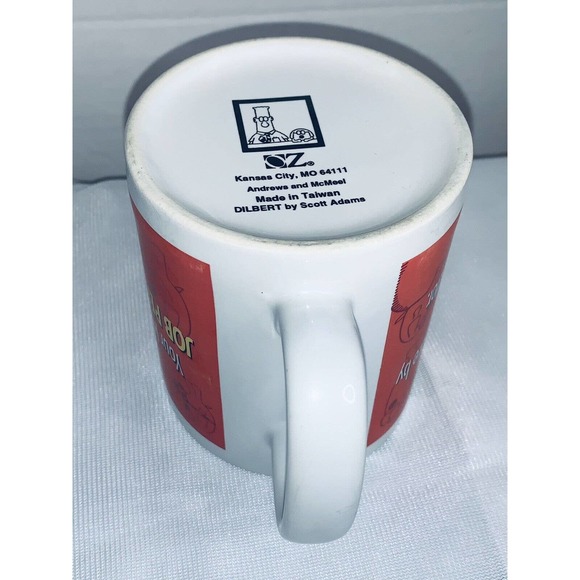 Dilbert Comic Coffee Mug Cup Office Happiness & Job Performance OZ Scott Adams - Picture 7 of 7